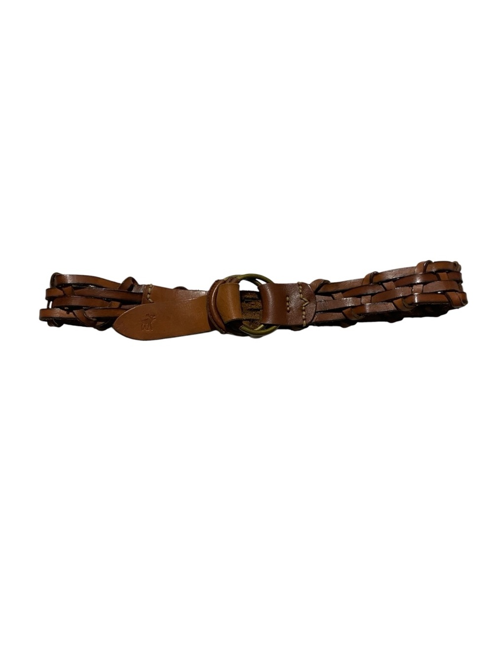 Abercrombie & Fitch Woven Leather O-Ring Belt Sz XS/S Boho